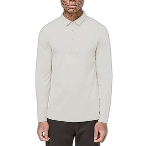 Lululemon Men’s Evolution Long Sleeve Polo Heathered Moon Shine S / M